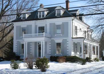 hip-roofed house on Central Street