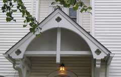 trussed entry porch