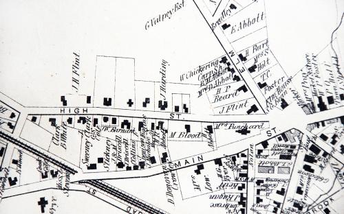 1872 map detail of High St.