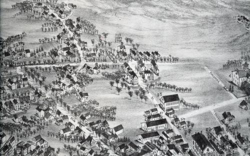 1882 Birdseye view of Punchard - Whittier 