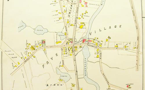 1906 Map of Frye Village - H. Todd