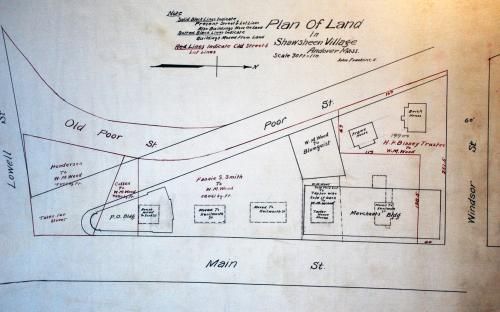 1920 Map of Shawsheen Village - Poor & North Main
