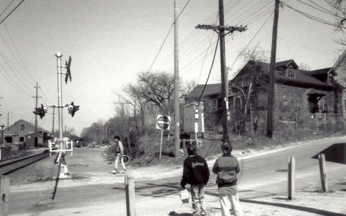 View from Railroad crossing 1989