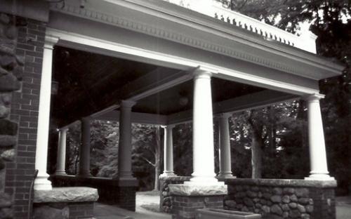 Port Cochere - east rear view
