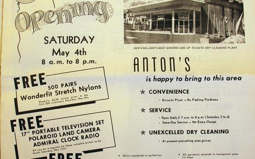 Andover Townsman Ad for Grand Opening May 4, 1957