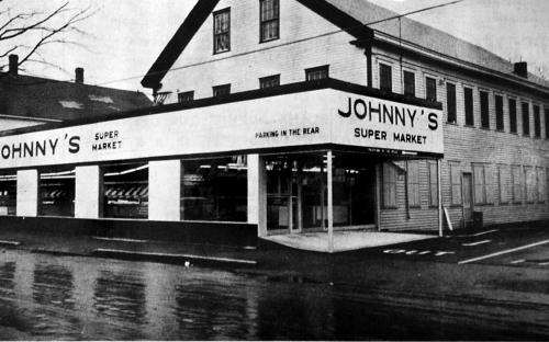 53-55 Park St. to left of Johnny's Supermarket - Nov. 1956