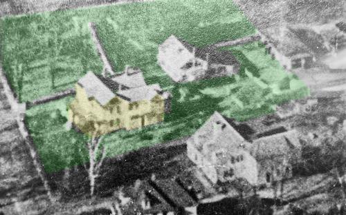 1940's Ariel photo detail of Griffin - Hammond house 