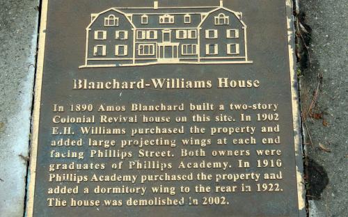 Williams Hall plaque