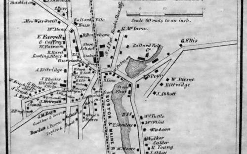 Ballardvale map 1856 - G. Ellis