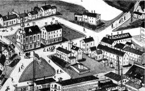 1885 Birdseye View of Ballardvale