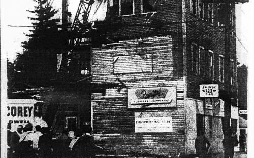Sept. 23, 1965 - razing the building