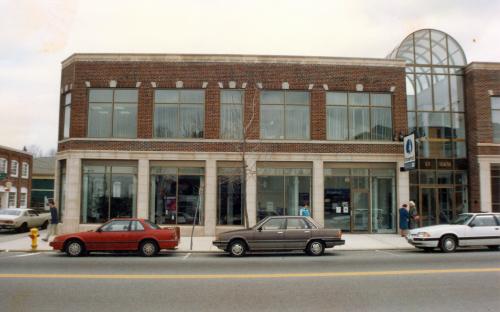  Renovated building with Shawmut Bank in corner store 1992