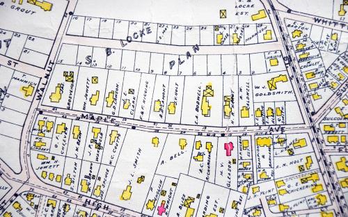 1906 map of Maple Ave.