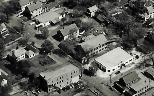 Detail of 1950's image of buildings on site