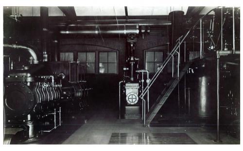Interior 1890 with Blake pump
