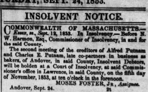 Andover Advertiser Sept. 1853