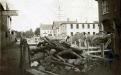 Park St. sewer construction 1898 - firehouse on right